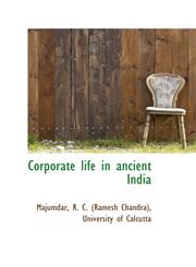 Corporate life in ancient India,1110287437,9781110287437
