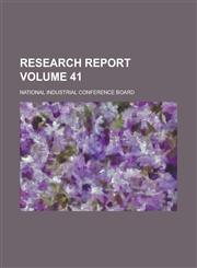 Research report Volume 41,1236757440,9781236757449