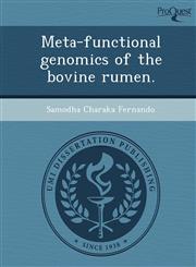 Meta-functional genomics of the bovine rumen.,1248990323,9781248990322