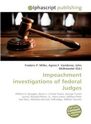 Impeachment Investigations of Federal Judges,6130061080,9786130061081
