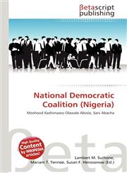 National Democratic Coalition (Nigeria),6136144425,9786136144429