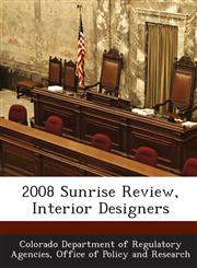 2008 Sunrise Review, Interior Designers,1288944055,9781288944057