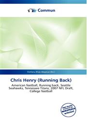 Chris Henry (Running Back),6134936413,9786134936415