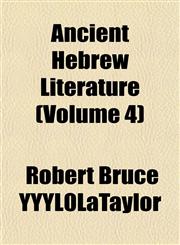 Ancient Hebrew Literature (Volume 4),1151884383,9781151884381