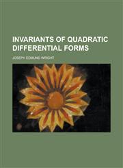 Invariants of Quadratic Differential Forms,1154985105,9781154985108