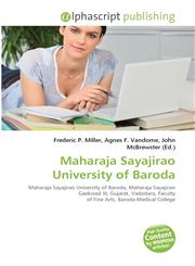 Maharaja Sayajirao University of Baroda,6130012551,9786130012557