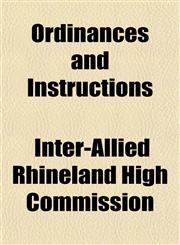 Ordinances and Instructions,1153265281,9781153265287