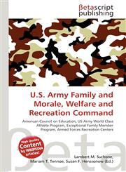U.S. Army Family and Morale, Welfare and Recreation Command,6135356062,9786135356069