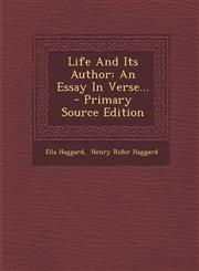 Life And Its Author An Essay In Verse... - Primary Source Edition,1293119342,9781293119341
