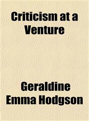 Criticism at a Venture,1152509381,9781152509382