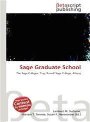 Sage Graduate School,6131410976,9786131410970