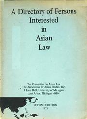 A Directory of Persons Interested in Asian Law 2nd Edition