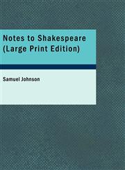 Notes to Shakespeare (Large Print Edition),1426428952,9781426428951