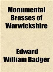 Monumental Brasses of Warwickshire,1152748505,9781152748507