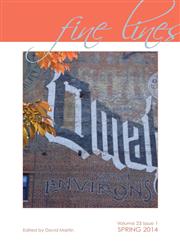 Fine Lines Spring 2014,1608081036,9781608081035