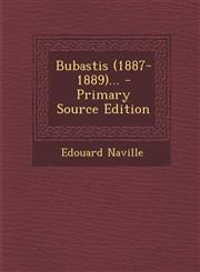 Bubastis (1887-1889)... - Primary Source Edition,1293087912,9781293087916