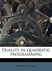 Duality in quadratic programming,1178554562,9781178554564