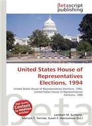 United States House of Representatives Elections, 1994,6130997558,9786130997557