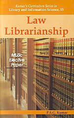 Law Librarianship MLISc Elective Paper,8176466700,9788176466707