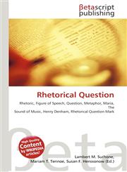 Rhetorical Question,6130371381,9786130371388