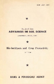 Bio - Fertilizers and Crop Productivity Reprinted from Advances in Soil Science Vol. 1, 127-178, 1983
