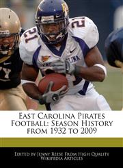 East Carolina Pirates Football Season History from 1932 to 2009,1171146493,9781171146490