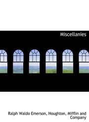 Miscellanies,1140414143,9781140414148
