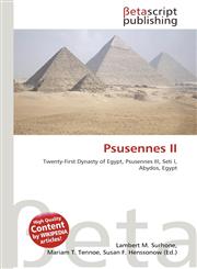 Psusennes II,613472601X,9786134726016