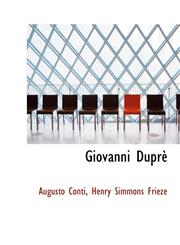 Giovanni Duprè,1113738286,9781113738288