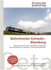 Bahnstrecke Schieder-Blomberg,6135133101,9786135133103