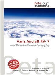 Van's Aircraft RV- 7,6131432821,9786131432828