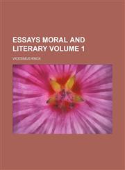 Essays moral and literary Volume 1,1150215240,9781150215247