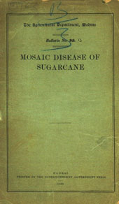 Mosaic Disease of Sugarcane Reprinted from the " Madras Mail."