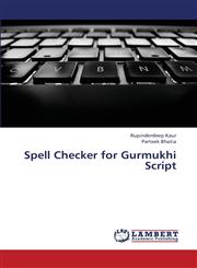 Spell Checker for Gurmukhi Script,3659349577,9783659349577