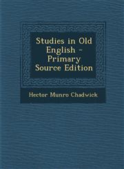 Studies in Old English,1289757860,9781289757861