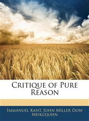 Critique of Pure Reason,1145805108,9781145805101