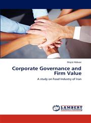 Corporate Governance and Firm Value,3659304441,9783659304446