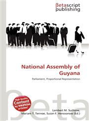 National Assembly of Guyana,6135473433,9786135473438