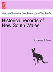 Historical records of New South Wales.,1241470820,9781241470821