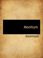 Monitum,1116533502,9781116533507