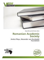 Romanian Academic Society,613906807X,9786139068074
