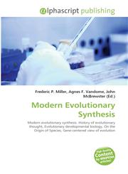 Modern Evolutionary Synthesis,6130024169,9786130024161
