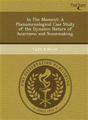 In The Moment A Phenomenological Case Study of the Dynamic Nature of Awareness and Sensemaking.,1249069165,9781249069164