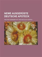 Newe ausgerüste deutsche Apoteck,1230120939,9781230120935