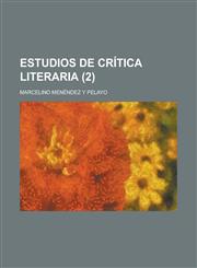 Estudios de Critica Literaria (2),1234119315,9781234119317