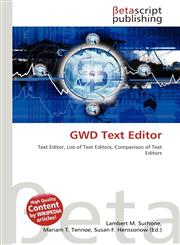 GWD Text Editor,6133482567,9786133482562