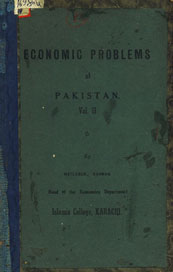 Economic Problems of Pakistan, Vol. 2
