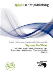 Siyum HaShas,6201944249,9786201944244