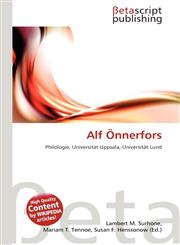 Alf Önnerfors,6134725692,9786134725699