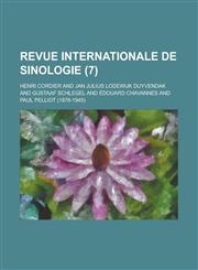 Revue Internationale de Sinologie (7 ),1234609444,9781234609443